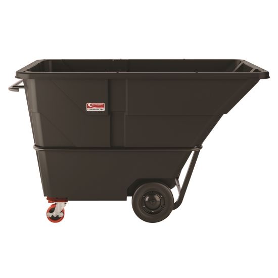 Heavy Duty Tilt Truck, 2 cu yd, Plastic, Black/Red1