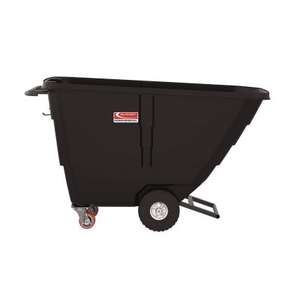 Light Duty Tilt Truck, 0.5 cu yd, Plastic Black/Red1