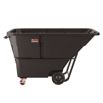 Standard Duty Tilt Truck, 1.5 cu yd, Plastic, Black/Red1