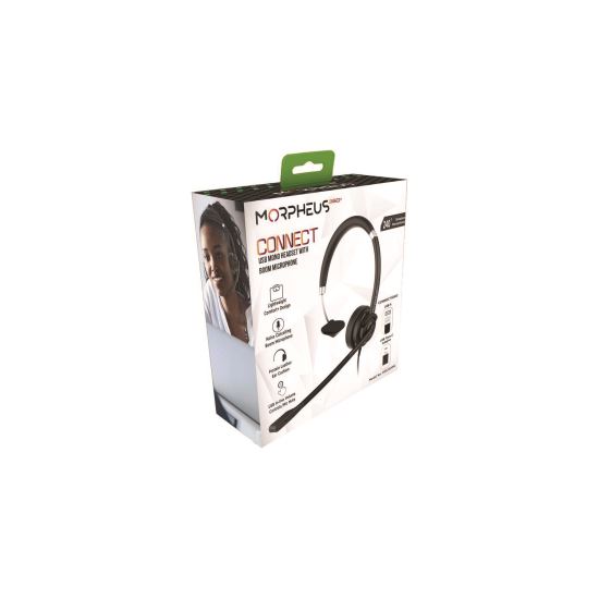 Connect USB Mono Headset with Boom Microphone, Over the Head1