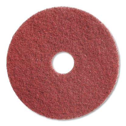 High-Traffic Twister Floor Pad, 13" Diameter, Red, 2/Carton1