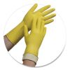 Pro L6500 Series Flock-Lined Latex Gloves, 12" Long, 15 mil, X-Large, Yellow, 12 Pairs2