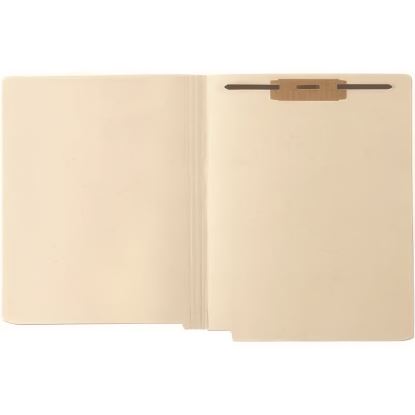 End Tab Fastener File Folder, 0.75" Expansion, 1 Fastener, Letter Size, Manila Exterior, 50/Box1