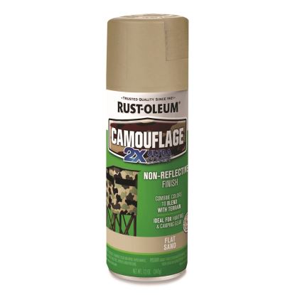 Camouflage Spray Paint, Flat Sand, 12 oz Aerosol Can1