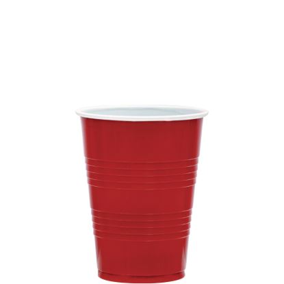 SOLO Party Plastic Cold Drink Cups, 16 oz, Red, 24/Pack, 25 Packs/Carton1