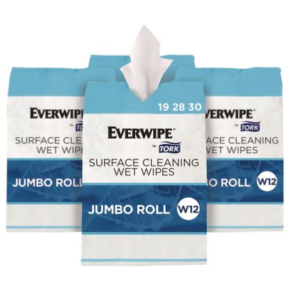 Surface Cleaning Wet Wipe, 1-Ply, 6 x 6, Lemon, White, 900 Sheets, 4/Carton1