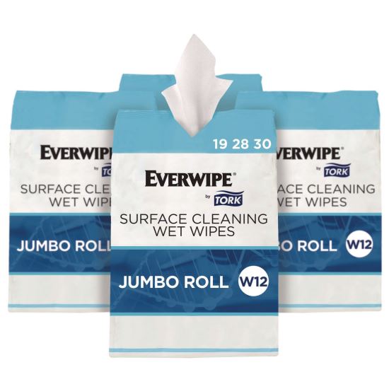 Surface Cleaning Wet Wipe, 1-Ply, 6 x 6, Lemon, White, 900 Sheets, 4/Carton1