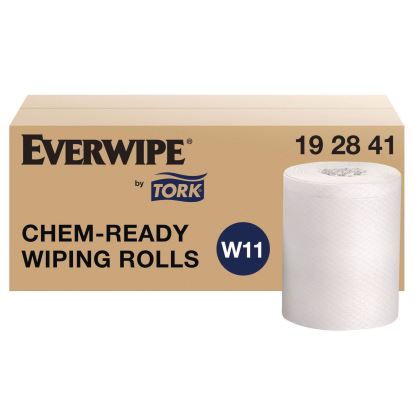 Chem-Ready Wiping Rolls, 1-Ply, 12 x 12, White, 90 Sheets, 6 Rolls/Carton1