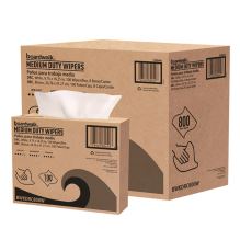 DRC Wipers, 1-Ply, 9.75 x 16.25, White, 100/Box, 8 Boxes/Carton1