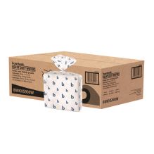 Hydrospun Wipers, 1-Ply, 12 x 13, White, 50/Bag, 18 Bags/Carton1