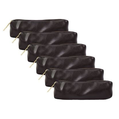 Pencil Case, 7.9 x 2 x 2, Black, 6/Pack1