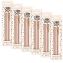 Carpe Diem All Metal Gel Pens Gel Pen, Stick, Medium 0.7 mm, Black Ink, Pink Barrel, 6/Pack1