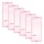 Magnetic To Do List, Unruled, 60 Pink/White 3.5 x 8.5 Sheets, 6/Pack1