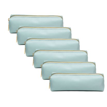 Pencil Case, 7.9 x 2 x 2, Blue, 6/Pack1