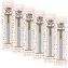 Carpe Diem All Metal Gel Pens Gel Pen, Stick, Medium 0.7 mm, Black Ink, Blue Barrel, 6/Pack1