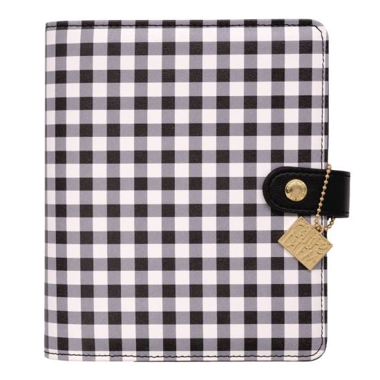 Personal Planner, Chequered, 7.48 x 6.42, Black/White Cover, 12-Month, Undated1