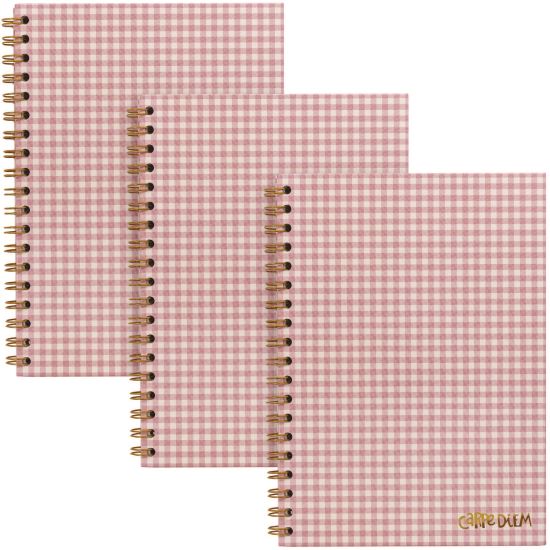 B5 Size Notebook, 1 -Subject, Medium/College Rule, Pink Cover, (80) 6.9 x 4.9 Sheets, 3/Pack1