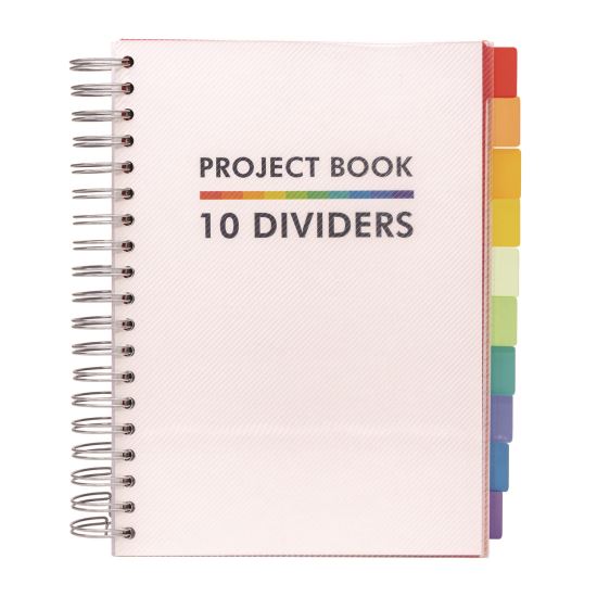 B5 Size 10-Subject Project Book, Medium/College Rule, White Cover, (200) 9.8 x 6.9 Sheets1