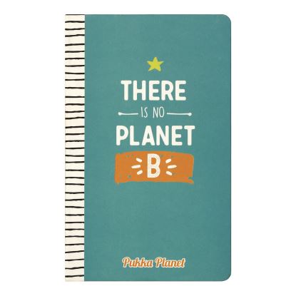 Soft Cover Eco Notebook, 1-Subject, Medium/College Rule, Turquoise/Multicolor Cover, (96) 8.3 x 5.8 Sheets1