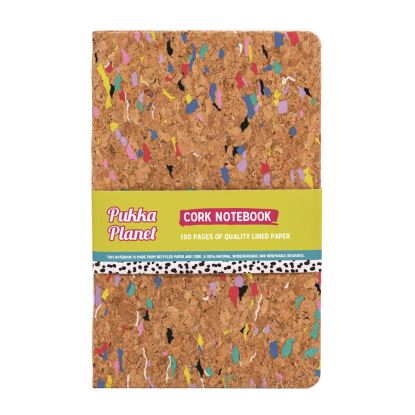 Soft Cover Eco Notebook, 1-Subject, Medium/College Rule, Cork/Multicolor Cover, (96) 8.27 x 5.24 Sheets1