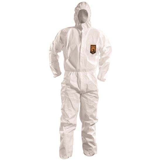 A50 Breathable Splash and Particle Protection Overalls, White, 2X-Large, 25/Carton1