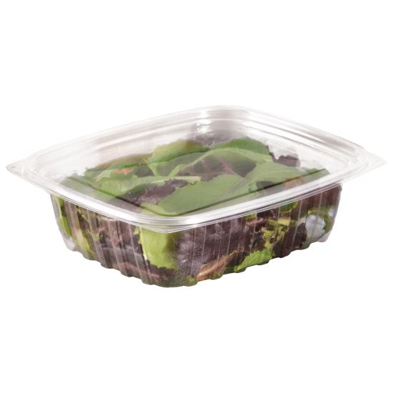 ClearPac Clear Container Lids, Flat, 6.5 x 7.5, Clear, Plastic, 63/Pack, 8 Packs/Carton1