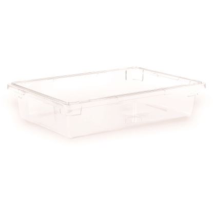 StorPlus Polycarbonate Food Storage Container, 8.5 gal, 18" x 26" x 6", Clear Plastic1