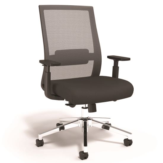 Ashdale Ergonomic Fabric Swivel Task Chair, Supports Up to 275 lb, 18.15 to 21.89 Seat Height, Black Seat/Back, Black Base1