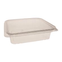 EarthChoice Tamper Evident Recycled Hinged Lid Deli Container, 48 oz, 8.3 x 7.87 x 2.38, Clear, Plastic, 150/Carton1