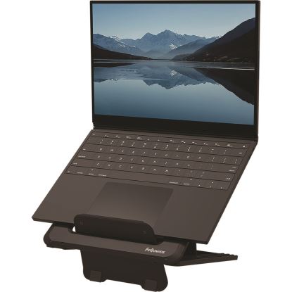 Breyta Laptop Stand, 9.25" x 10.55" x 0.55" to 8", Black, Supports Up to 8.8 lbs1