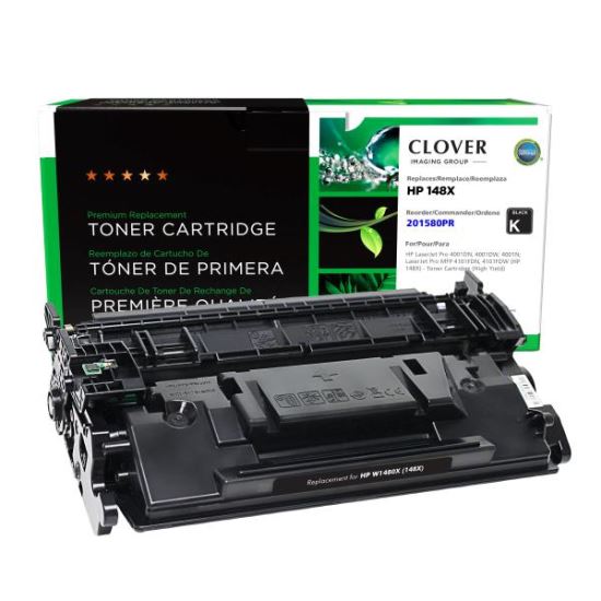 Clover Imaging Remanufactured High Yield Toner Cartridge (Reused OEM Chip) for HP 148X (W1480X)1