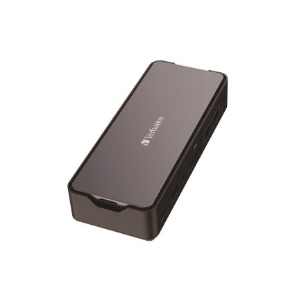 USB-C Pro Docking Station 15-in-1 256GB Vi3000 SSD, Audio/DisplayPort/HDMI/Micro SD/RJ45/SD/USB-A/USB-C, Gray1