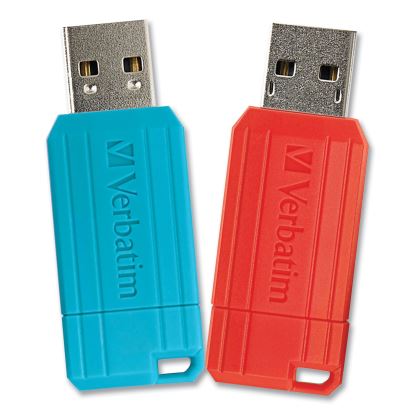 PinStripe USB 2.0 Flash Drive, 64 GB, 2 Assorted Colors1