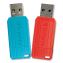 PinStripe USB 2.0 Flash Drive, 64 GB, 2 Assorted Colors1