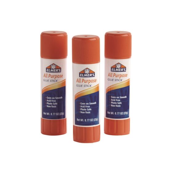 All Purpose Glue Stick, 0.77 oz, Dries Clear, 3/Pack1