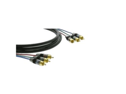 Kramer Electronics C-R3VM/R3VM audio cable 39.4" (1 m) 3 x RCA Black1