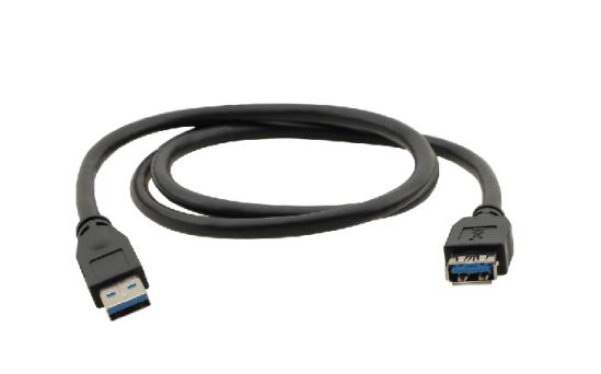 Kramer Electronics USB-A (M) to USB-A (F) 3.0, 3m USB cable USB 3.2 Gen 1 (3.1 Gen 1) 118.1" (3 m) USB A Black1