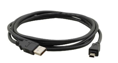 Kramer Electronics USB-A (M) to USB Mini-B 5-pin (M) 2.0, 3m USB cable USB 2.0 118.1" (3 m) USB A Mini-USB B Black1