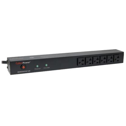 CyberPower RKBS20ST6F12R surge protector Black 18 AC outlet(s) 120 V 179.9" (4.57 m)1