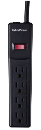 CyberPower CSB404 surge protector Black 4 AC outlet(s) 125 V 47.2" (1.2 m)1