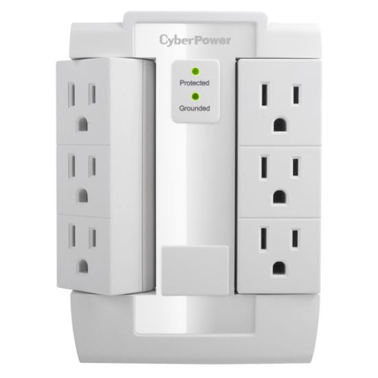 CyberPower CSB600WS surge protector White 6 AC outlet(s) 125 V1