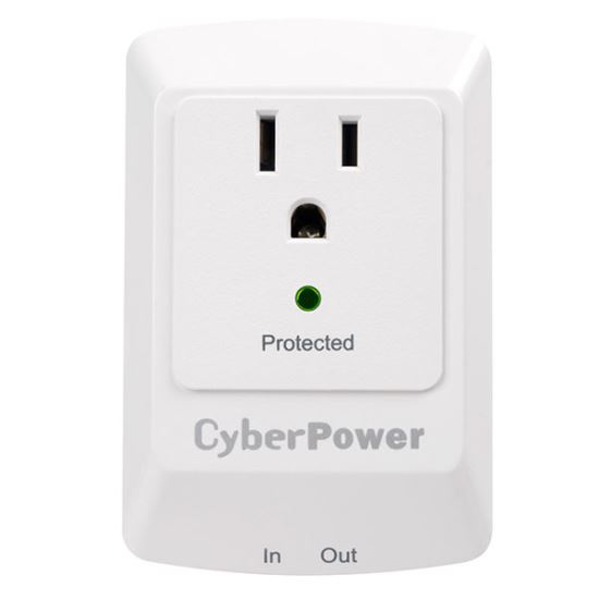 CyberPower CSP100TW surge protector White 1 AC outlet(s) 125 V1