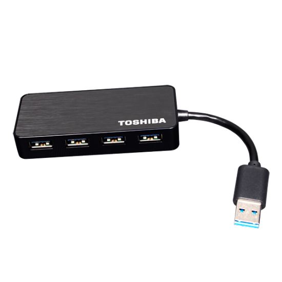 Toshiba PA5232U-1ETB interface hub USB 3.2 Gen 1 (3.1 Gen 1) Type-A 5000 Mbit/s Black1