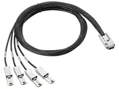 HPE K2R10A Serial Attached SCSI (SAS) cable 157.5" (4 m) Black, Silver1