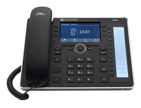 AudioCodes 445HD IP phone Black 8 lines LCD Wi-Fi1