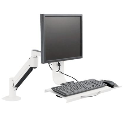 HAT Design Works 7509-1000HY-248 monitor mount / stand 27" Desk White1