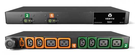 Vertiv I10104L power distribution unit (PDU) 8 AC outlet(s) 1U Black1