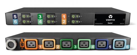 Vertiv I10108L power distribution unit (PDU) 6 AC outlet(s) 1U Black1