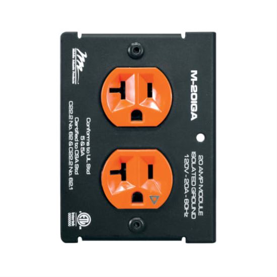 Middle Atlantic Products M-20IGA socket-outlet NEMA 5-20R Black, Orange1