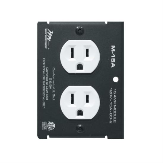 Middle Atlantic Products M-15A power distribution unit (PDU) 2 AC outlet(s) Black, White1